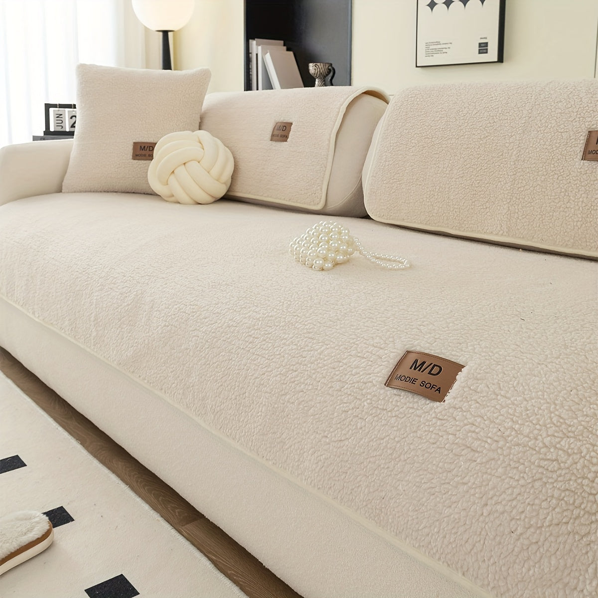 Pluchen Sofahoes - Antislip en Universele Meubelbeschermer