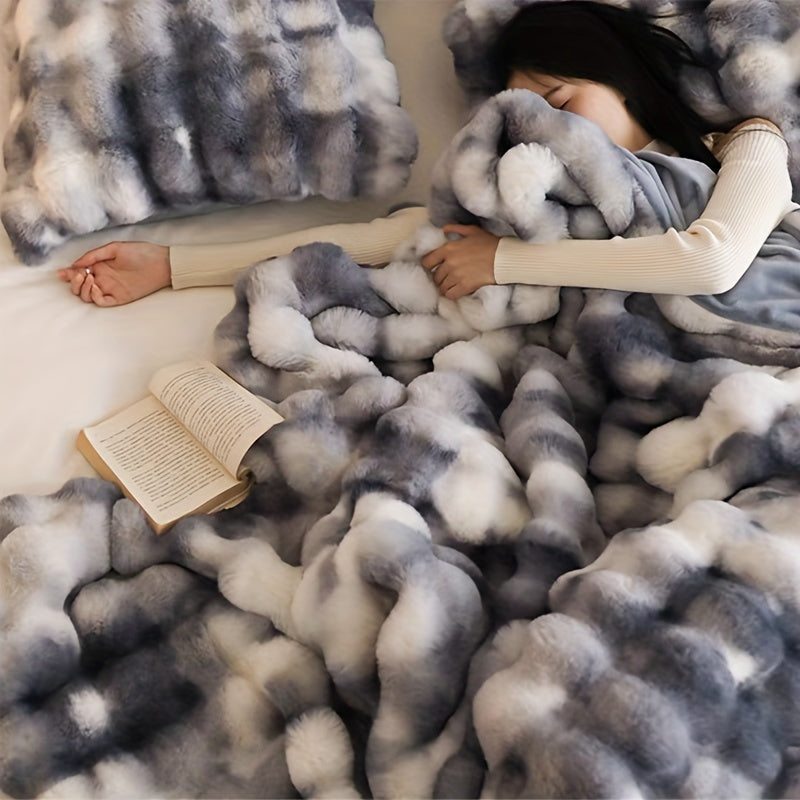 Zachte Imitatie Konijnenfleece Deken – Multifunctionele Gooideken voor Bank, Sofa en Bed
