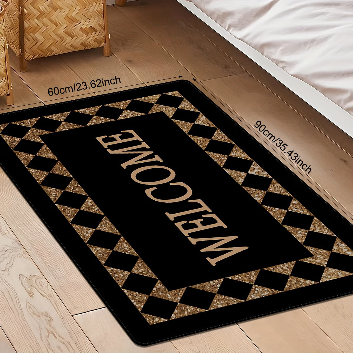 Deurmat - Antislip Polyester met Welkom Motief voor Woondecoratie
