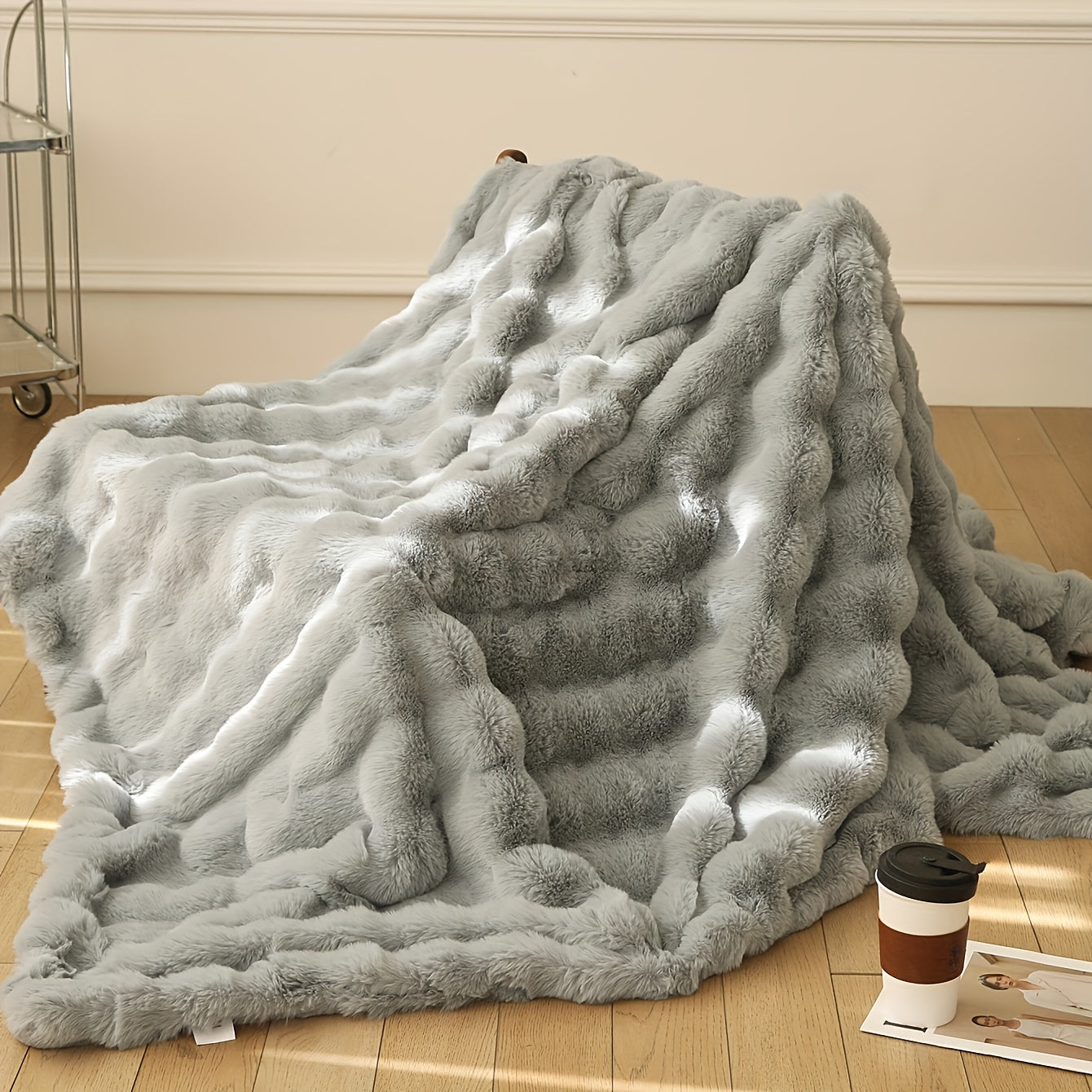 Zachte Imitatie Konijnenfleece Deken – Multifunctionele Gooideken voor Bank, Sofa en Bed