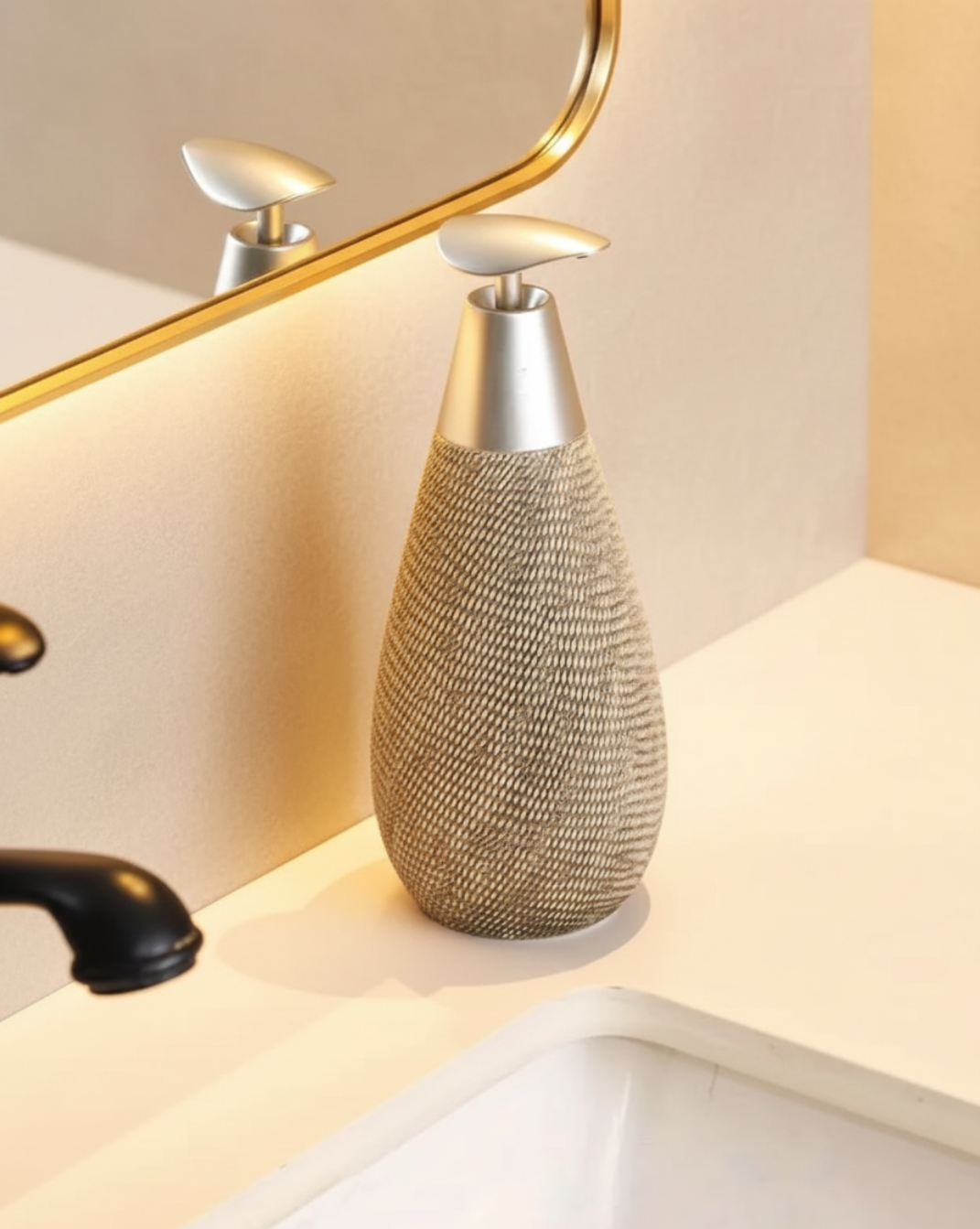 Keramische Zeepdispenser Badkamer – Japanse Vintage Stijl | Maison Roze - Maison Roze