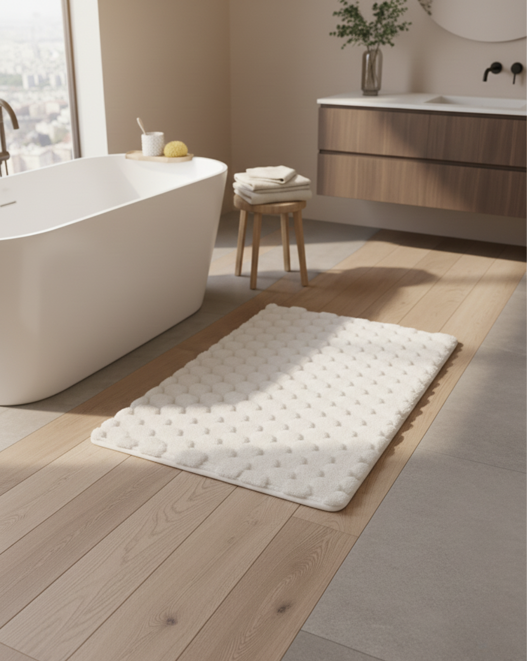 Luxe Pluche Absorberende Badmat – | Maison Roze - Maison Roze