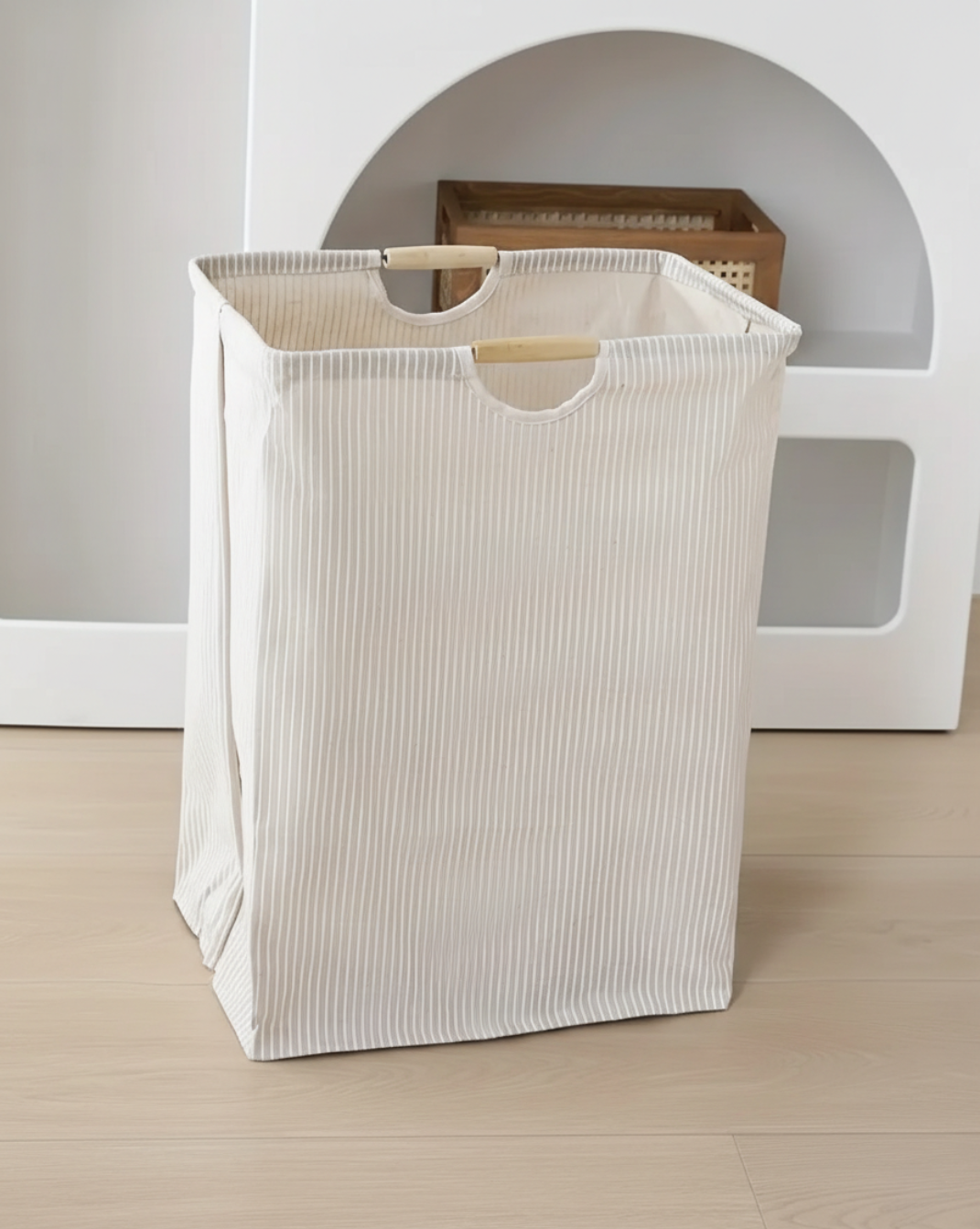 Wasmand met Handvatten – Vrijstaande Vuilwasmand voor Slaapkamer & Badkamer