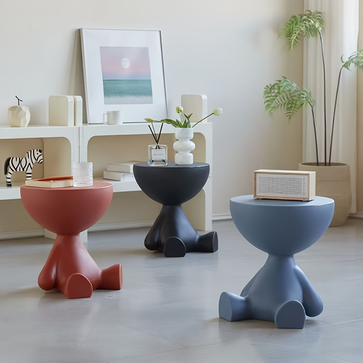 Moderne Nachtkastje - Creatief Beer-ontwerp voor Slaapkamer