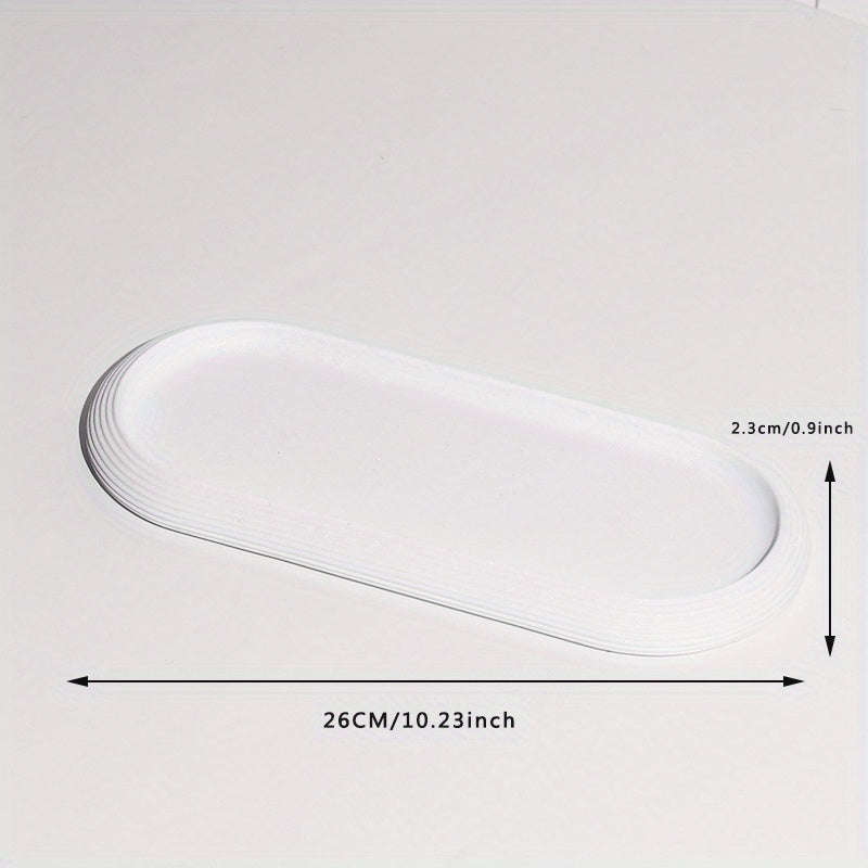 Ovalen Dienbladen van Hars - Antislip en Roestbestendig Design