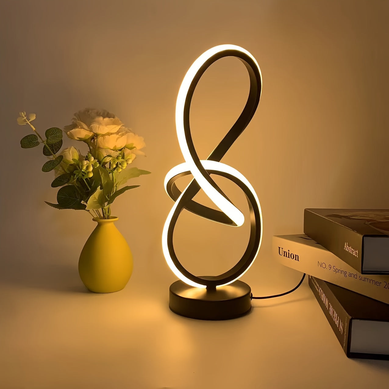 Spiraal USB Bureaulamp - 3 Kleurtemperaturen en Geheugenfunctie