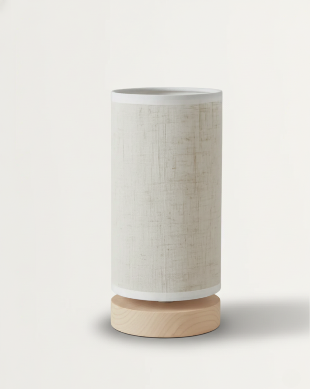 Moderne Linnen Tafellamp met LED Verlichting