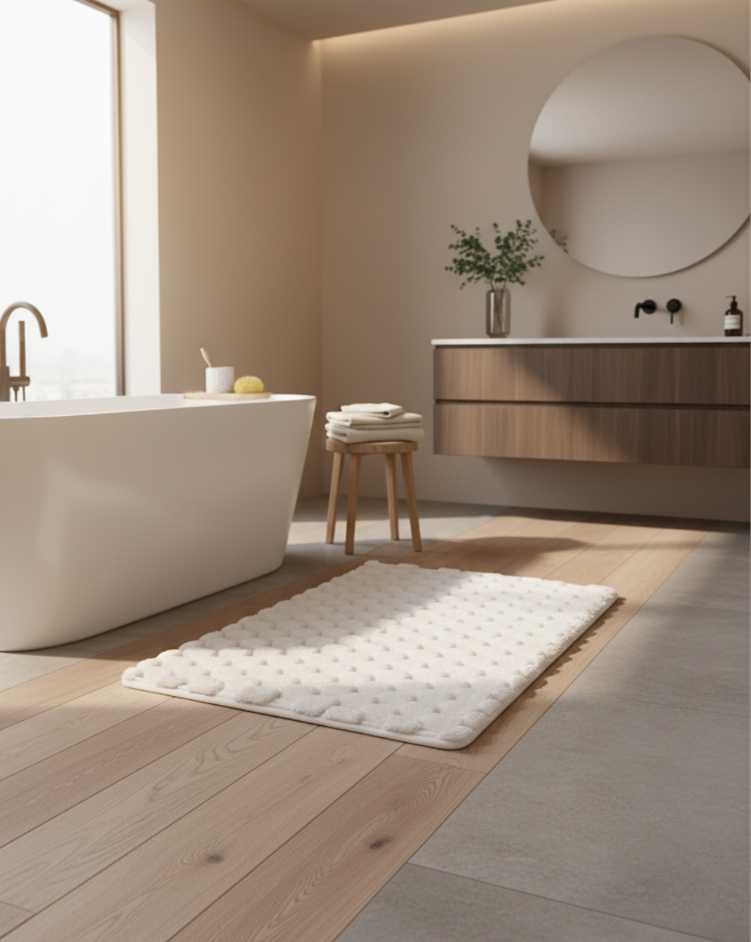 Luxe Pluche Absorberende Badmat – | Maison Roze - Maison Roze