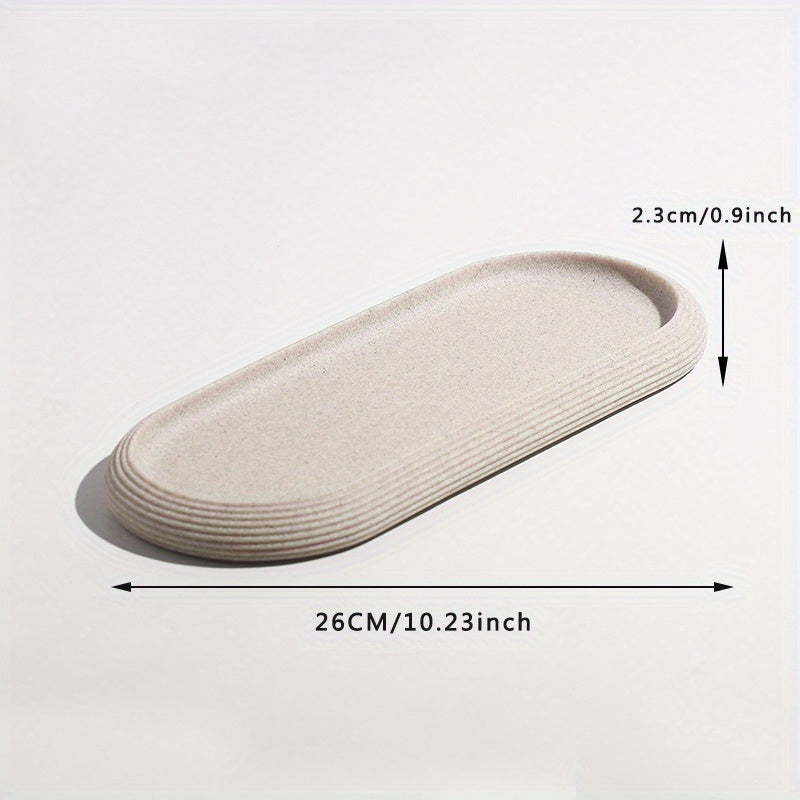 Ovalen Dienbladen van Hars - Antislip en Roestbestendig Design