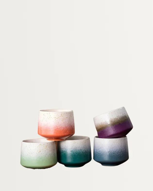 Luxe hemelkleurige keramische mok 200 ml Maison Roze