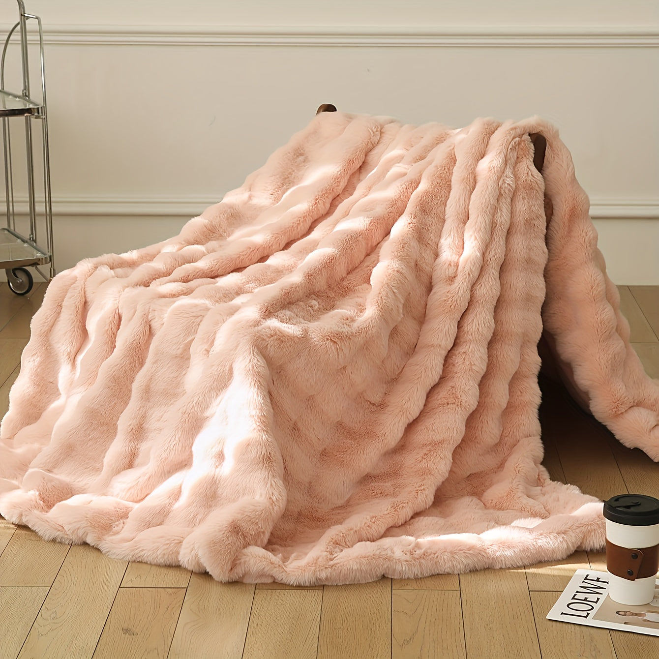 Zachte Imitatie Konijnenfleece Deken – Multifunctionele Gooideken voor Bank, Sofa en Bed