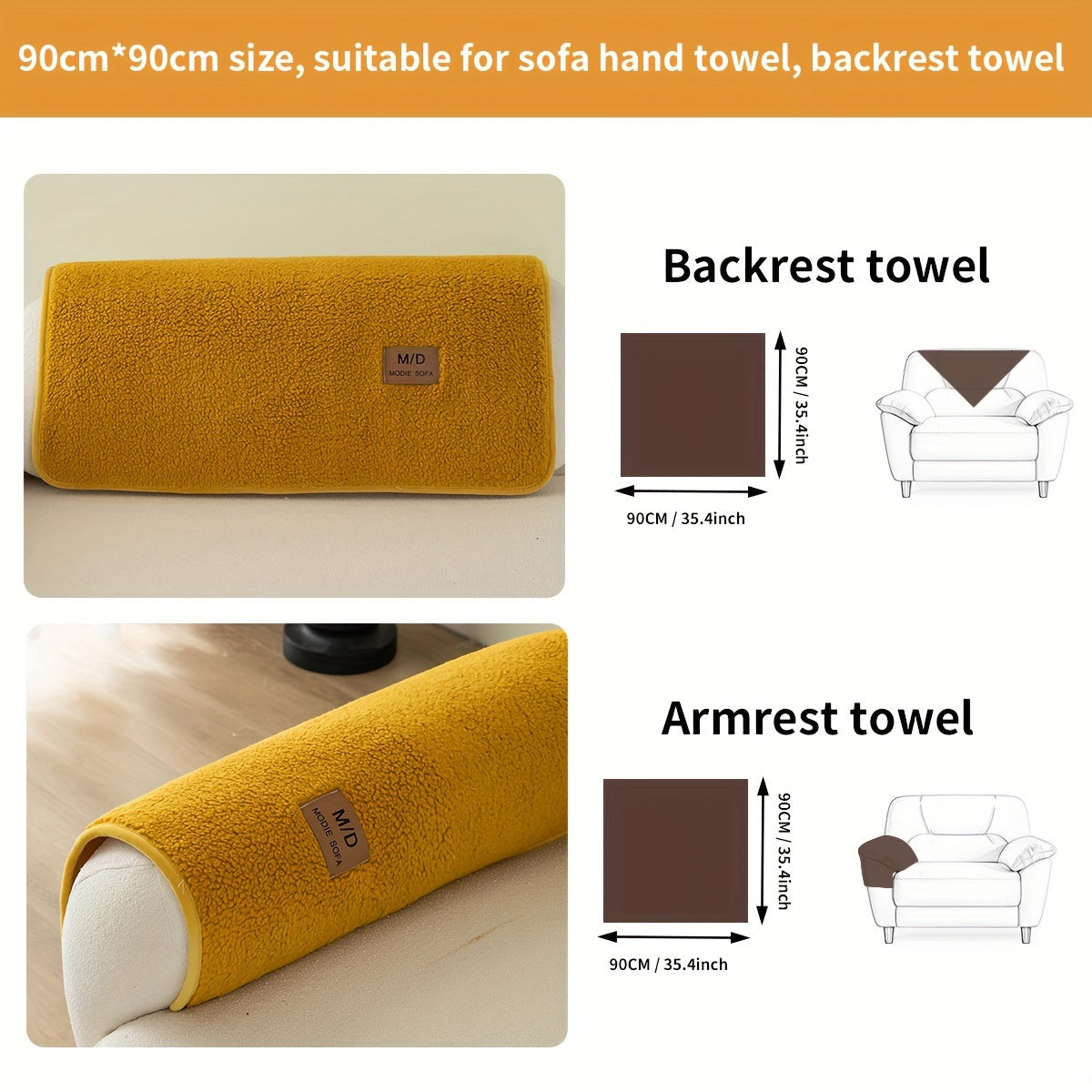 Pluchen Sofahoes - Antislip en Universele Meubelbeschermer