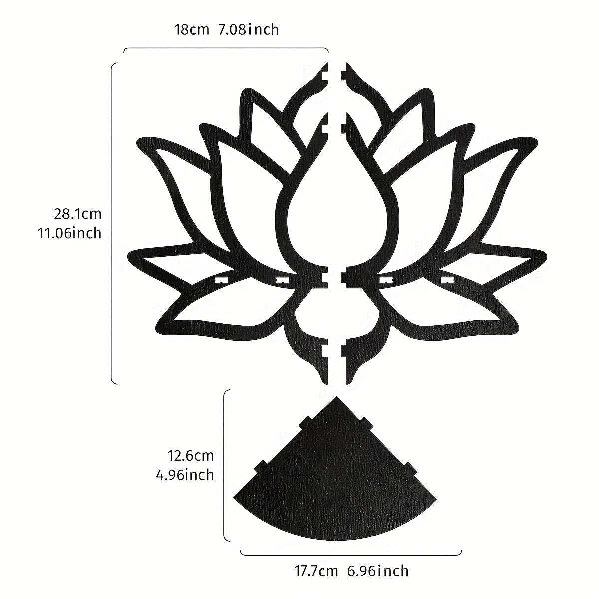 Creatieve Lotusbloem Muurhoekplank - Perfect voor Huisdecoratie