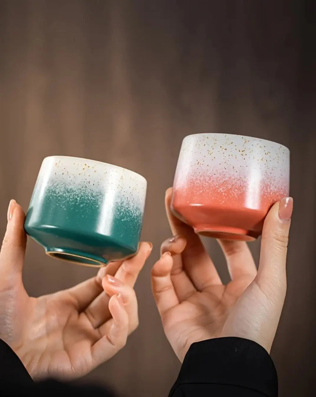 Luxe hemelkleurige keramische mok 200 ml Maison Roze