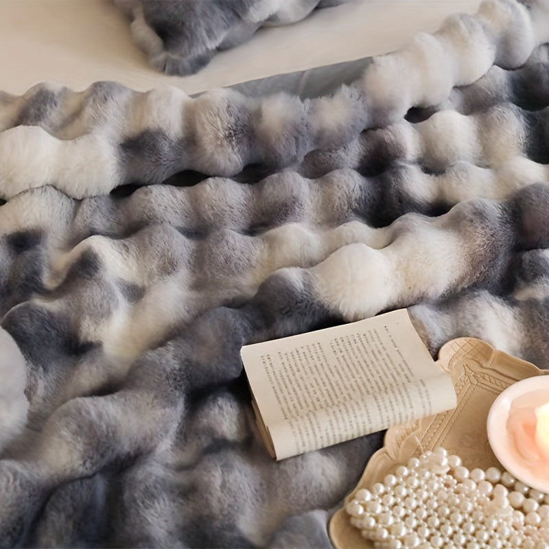 Zachte Imitatie Konijnenfleece Deken – Multifunctionele Gooideken voor Bank, Sofa en Bed