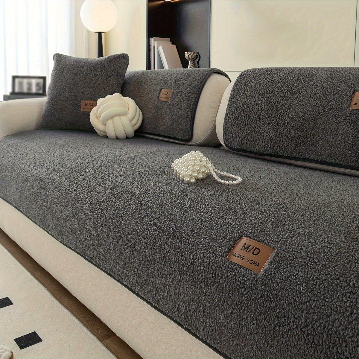 Pluchen Sofahoes - Antislip en Universele Meubelbeschermer