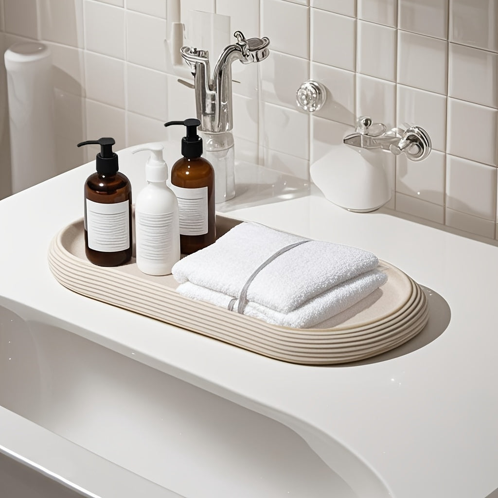 Ovalen Dienbladen van Hars - Antislip en Roestbestendig Design