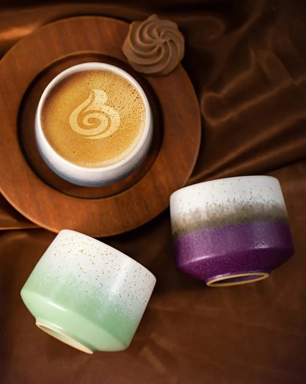 Luxe hemelkleurige keramische mok 200 ml Maison Roze