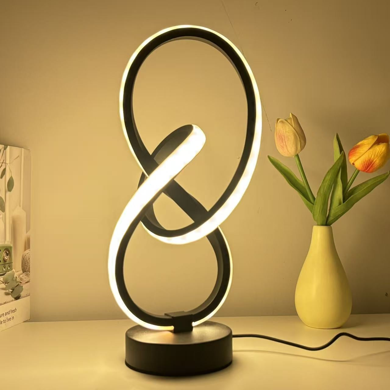 Spiraal USB Bureaulamp - 3 Kleurtemperaturen en Geheugenfunctie