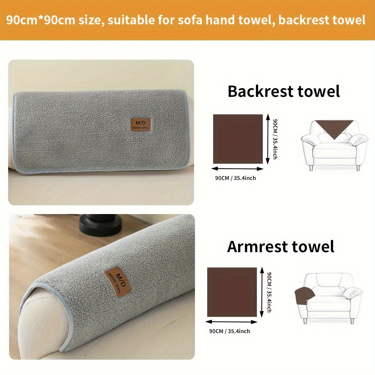 Pluchen Sofahoes - Antislip en Universele Meubelbeschermer