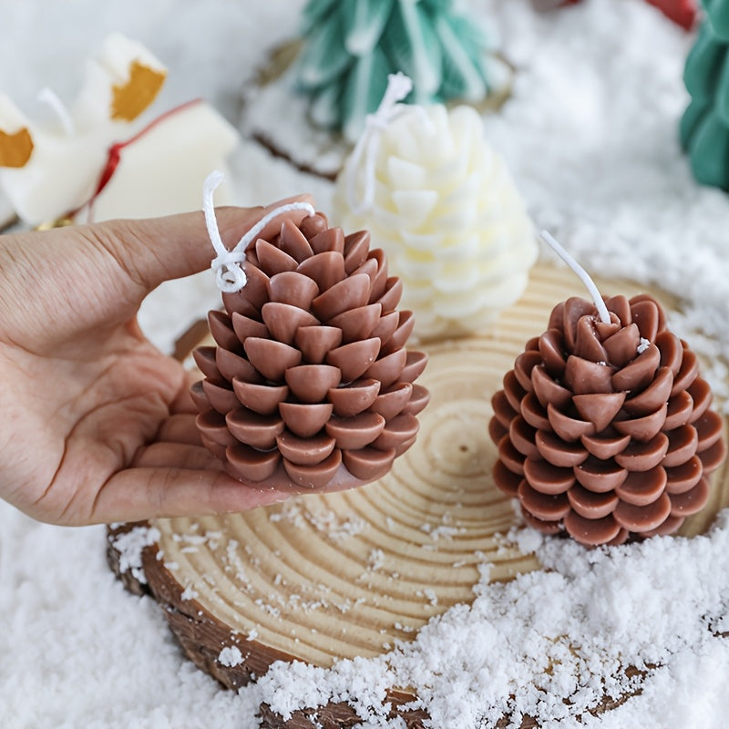 Pijnboomvormige Geurende Kaars - Creëer een Feestelijke Sfeer voor Kerst
