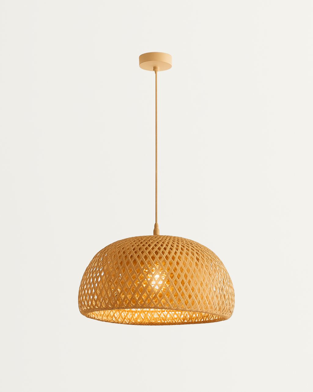 Bamboe Hanglamp - Stijlvolle Rotan Lamp voor Eettafel en Woonkamer