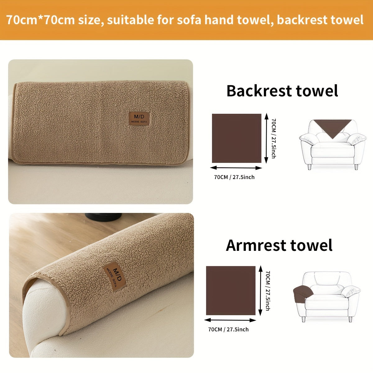 Pluchen Sofahoes - Antislip en Universele Meubelbeschermer