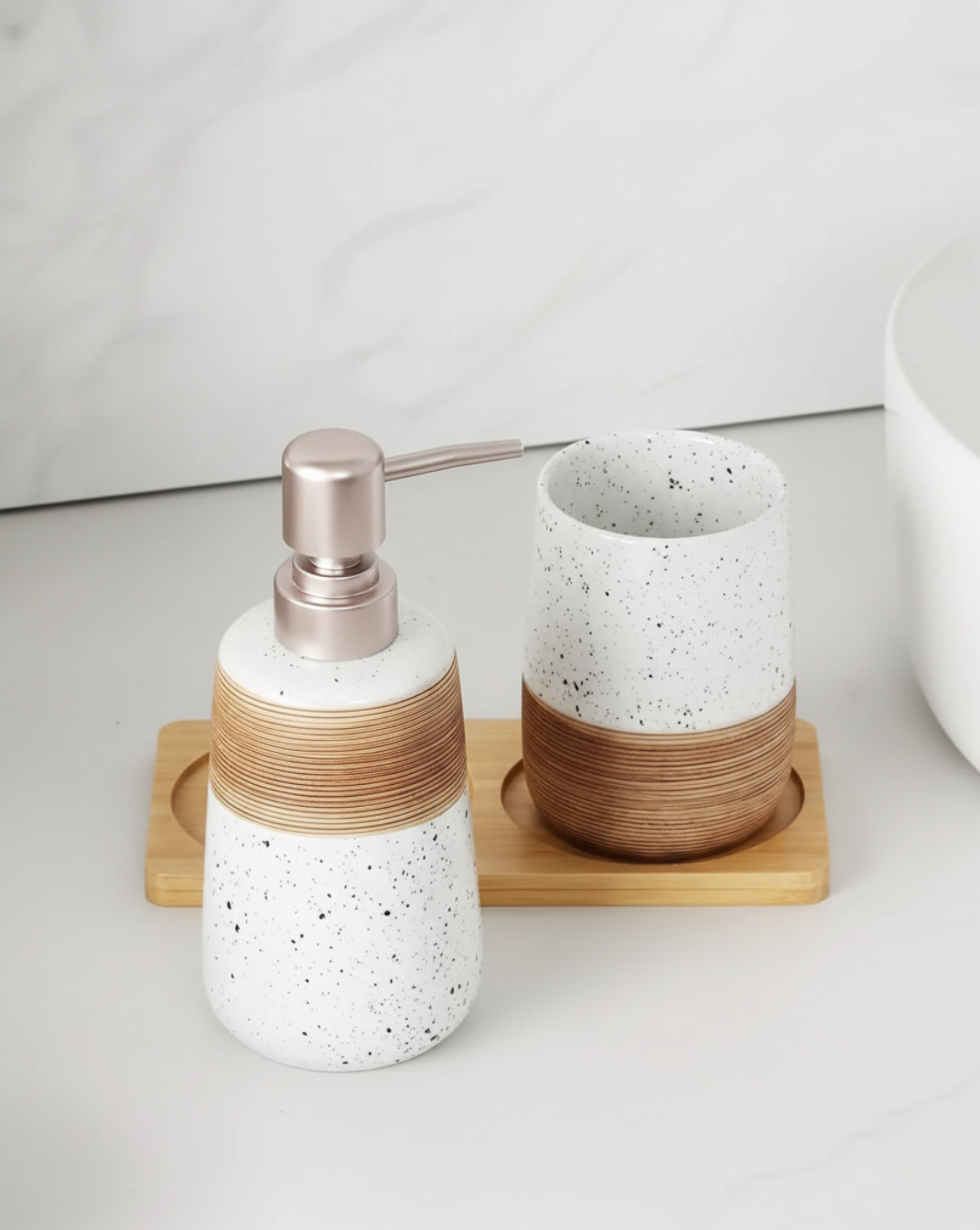 Keramische Badkamerset 2-Delig | Maison Roze - Maison Roze