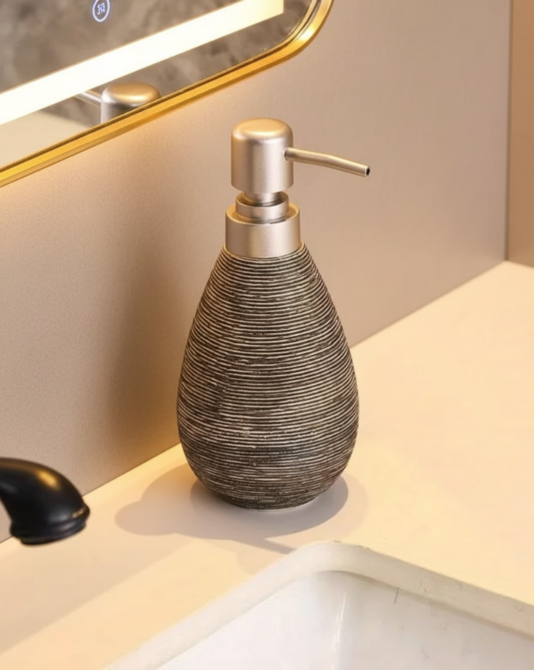 Keramische Zeepdispenser Badkamer – Japanse Vintage Stijl | Maison Roze - Maison Roze