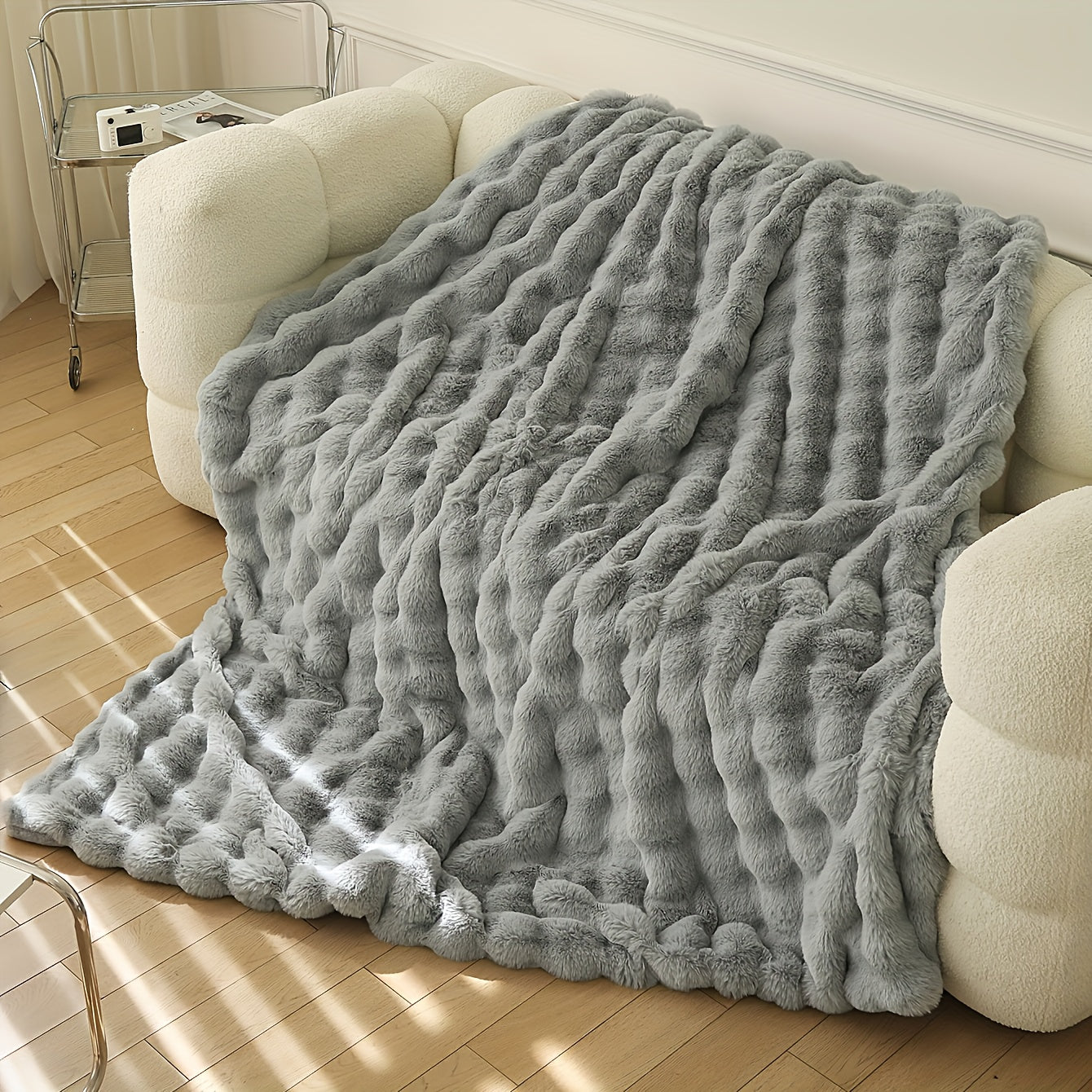 Zachte Imitatie Konijnenfleece Deken – Multifunctionele Gooideken voor Bank, Sofa en Bed
