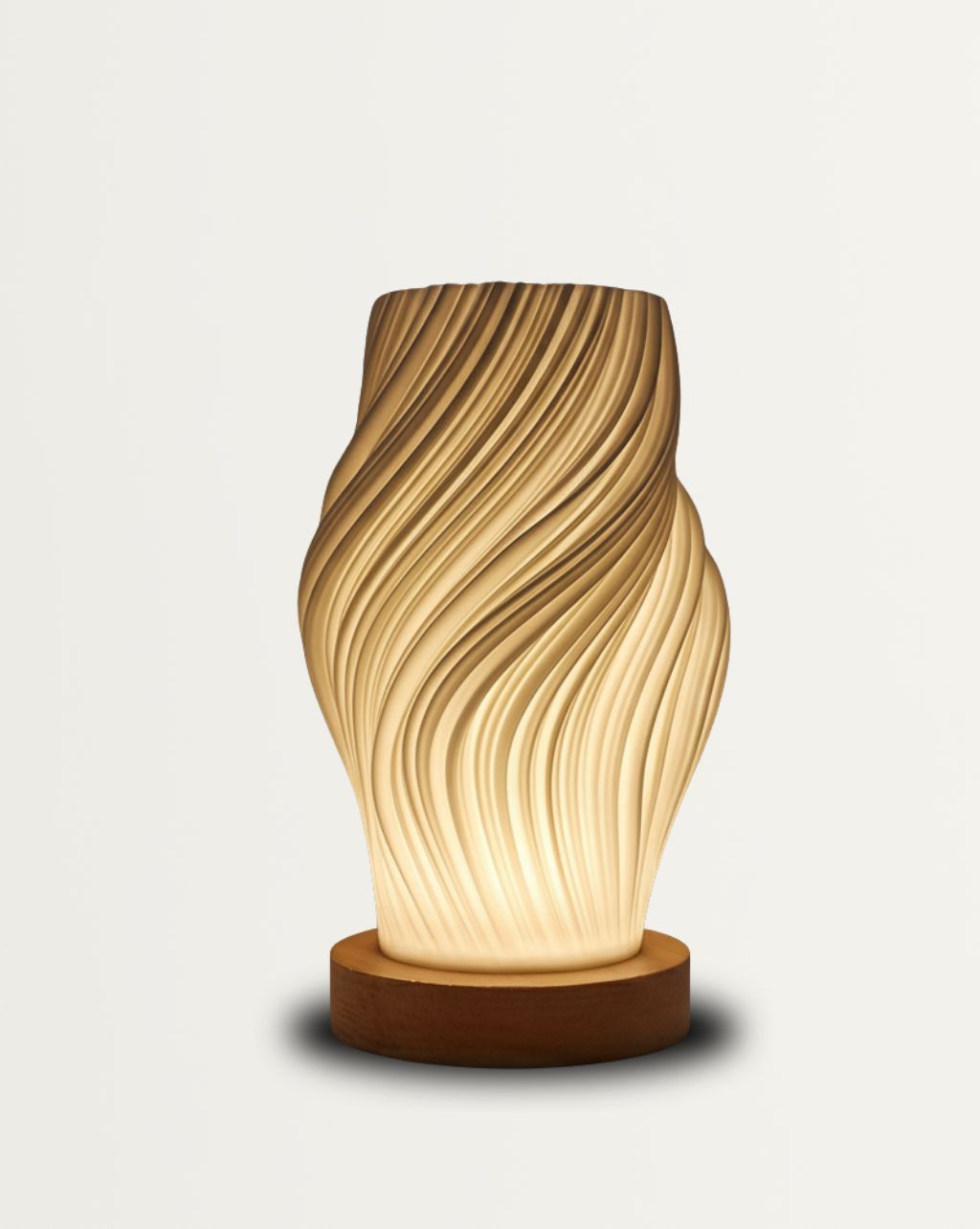Verstelbare Tafellamp - Modern Design met Houten Voet en USB Voeding