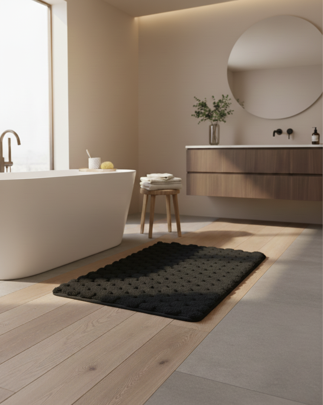 Luxe Pluche Absorberende Badmat – | Maison Roze - Maison Roze