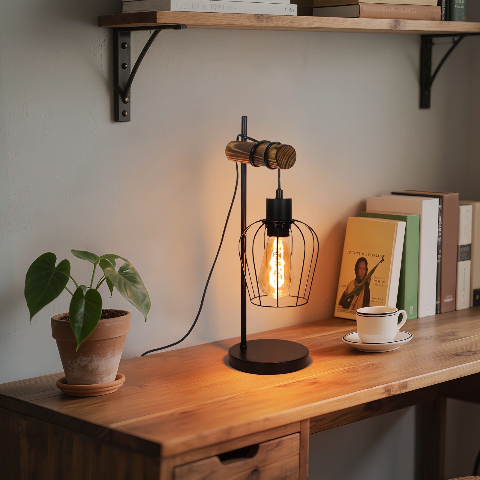 Retro Bedlamp - Industrieel Ontwerp, Geschikt voor Elke Kamer