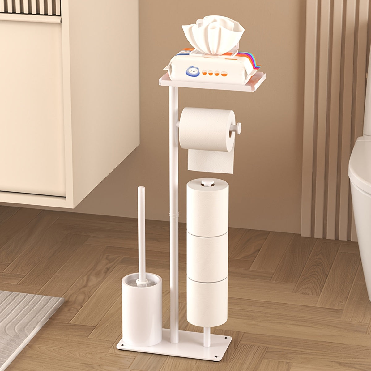Vrijstaande Toiletpapierhouder - Ruimtebesparend en Modern Ontwerp