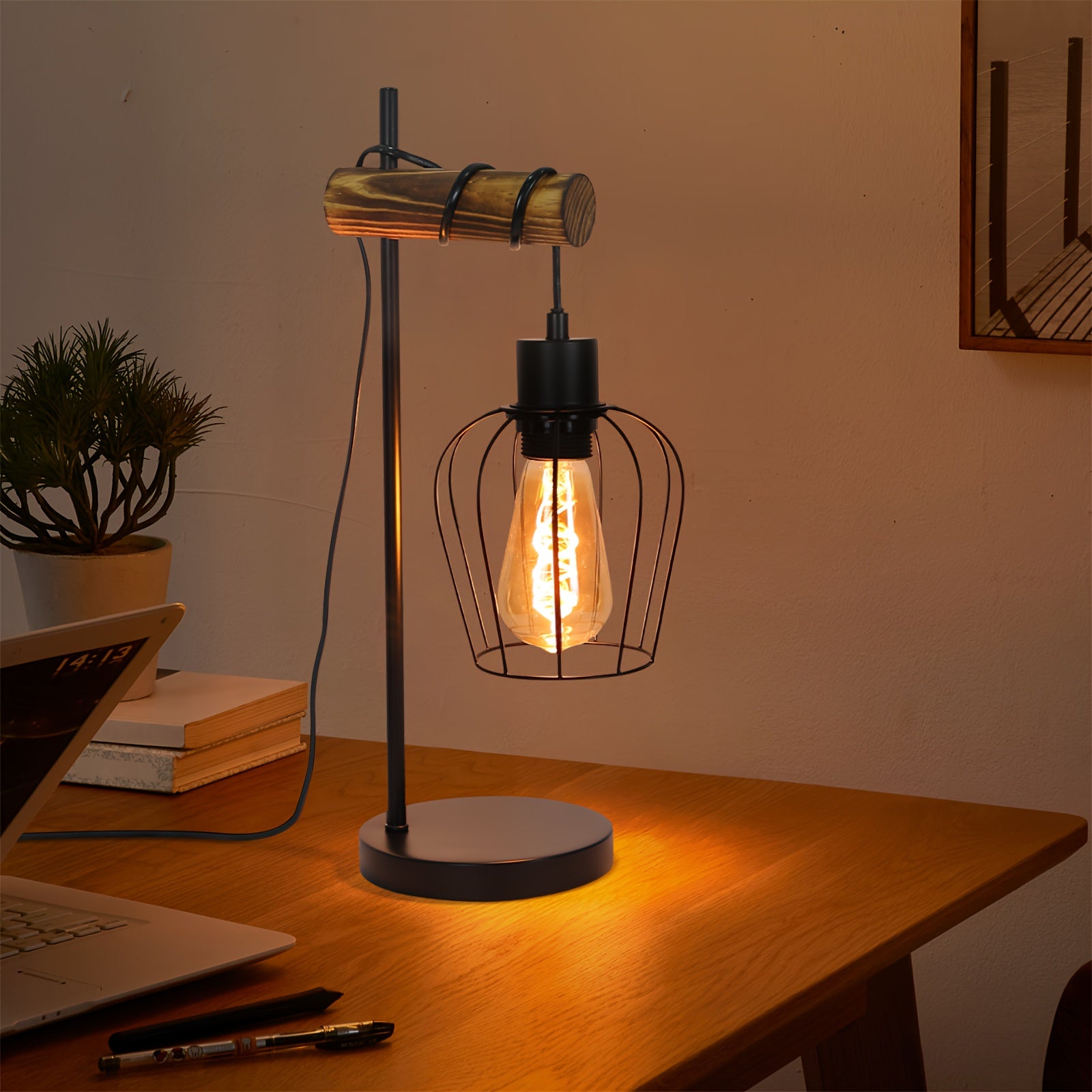 Retro Bedlamp - Industrieel Ontwerp, Geschikt voor Elke Kamer