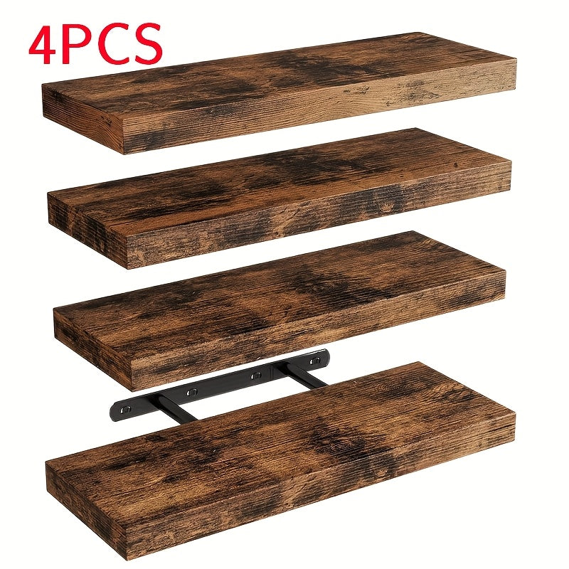 Drijvende Planken Set - Ruimtebesparend en Rustiek Ontwerp