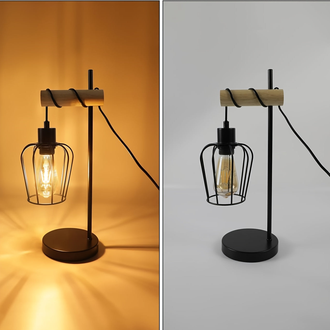 Retro Bedlamp - Industrieel Ontwerp, Geschikt voor Elke Kamer