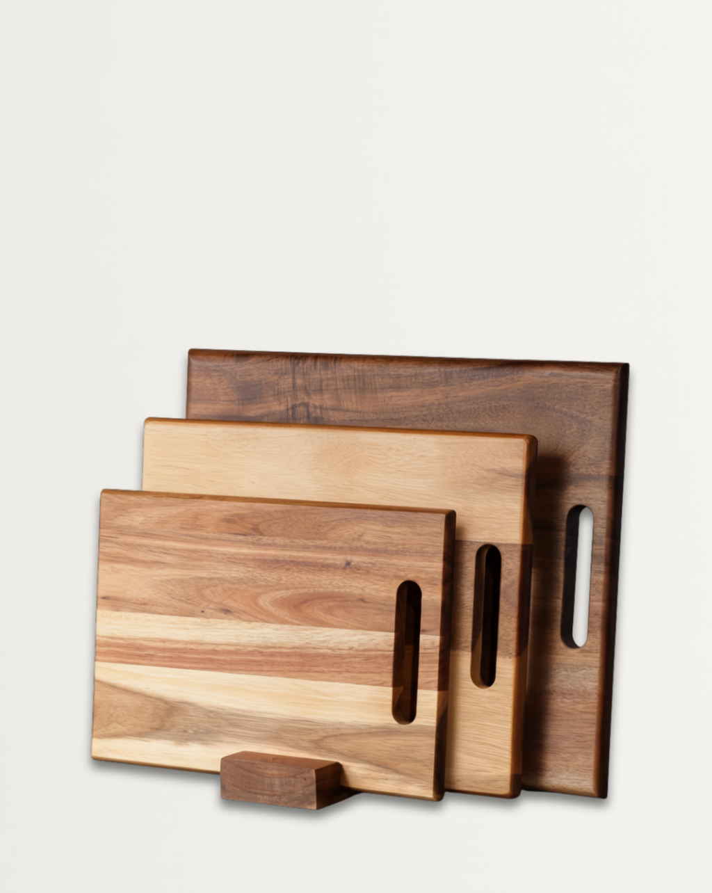 Houten Snijplank van Acaciahout – Voedselveilig Keukenaccessoire met Handvatten voor Vlees, Kaas en Groenten, 40 x 30 cm