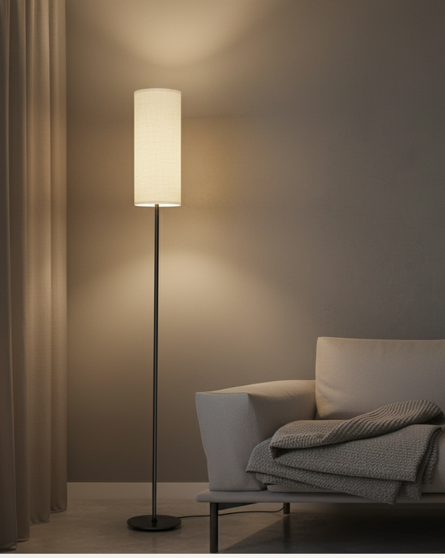 Vloerlamp met Voetenschakelaar - Dimbare Leeslamp voor Thuis