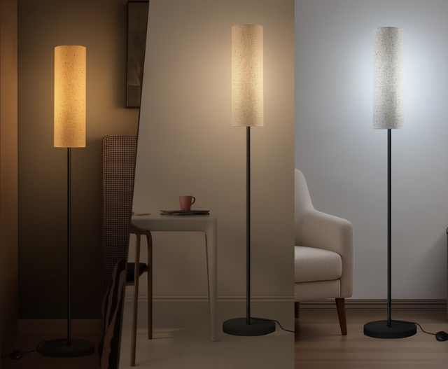 Vloerlamp met Voetenschakelaar - Dimbare Leeslamp voor Thuis