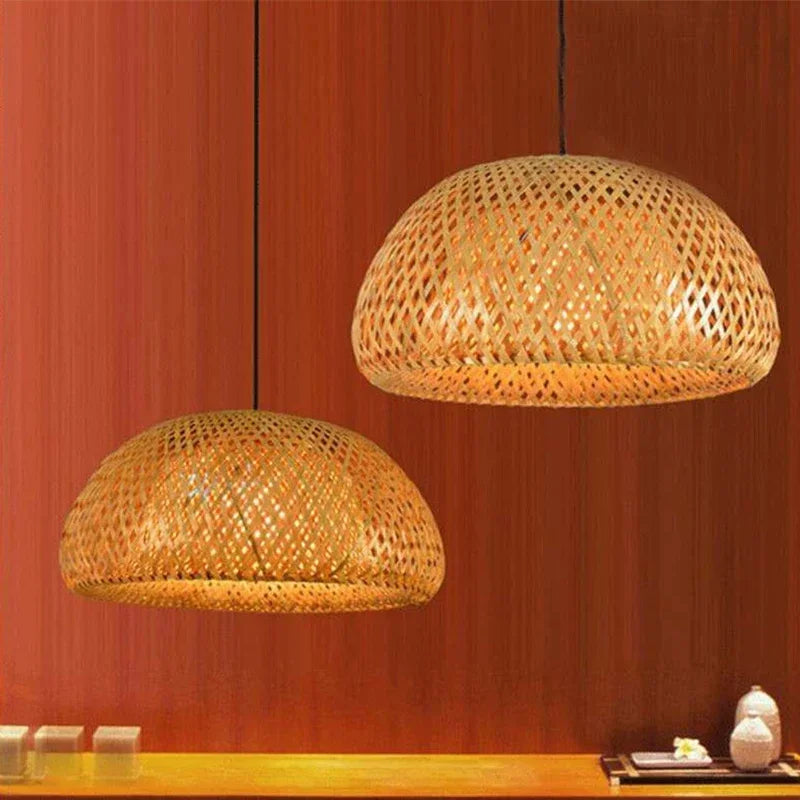 Bamboe Hanglamp - Stijlvolle Rotan Lamp voor Eettafel en Woonkamer