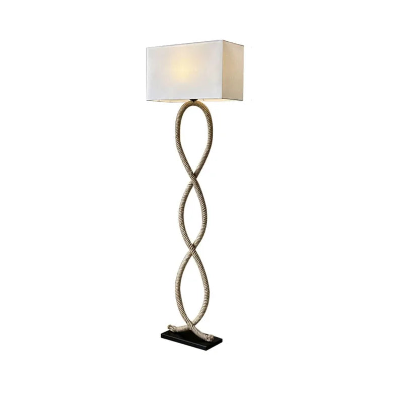 Vloerlamp - Stijlvol ontwerp met hennep en stof voor elke ruimte