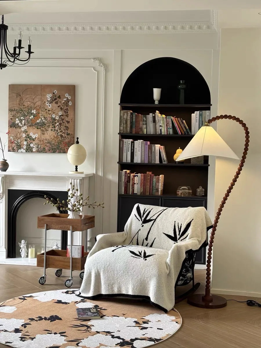 Vloerlamp van Massief Hout - Retro Franse Stijl voor Woonkamer