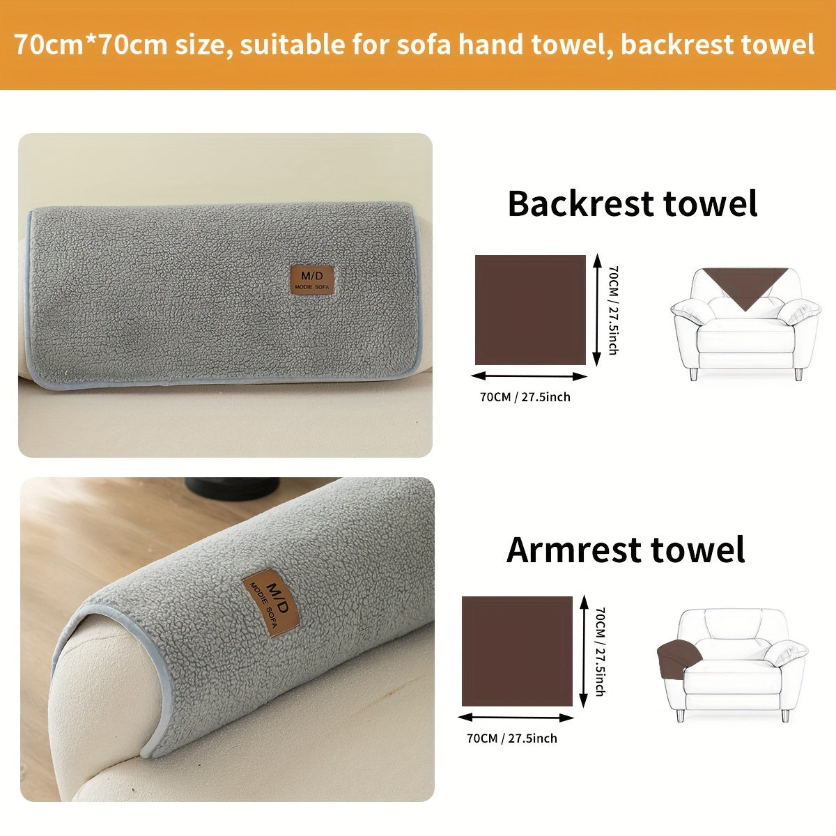 Pluchen Sofahoes - Antislip en Universele Meubelbeschermer