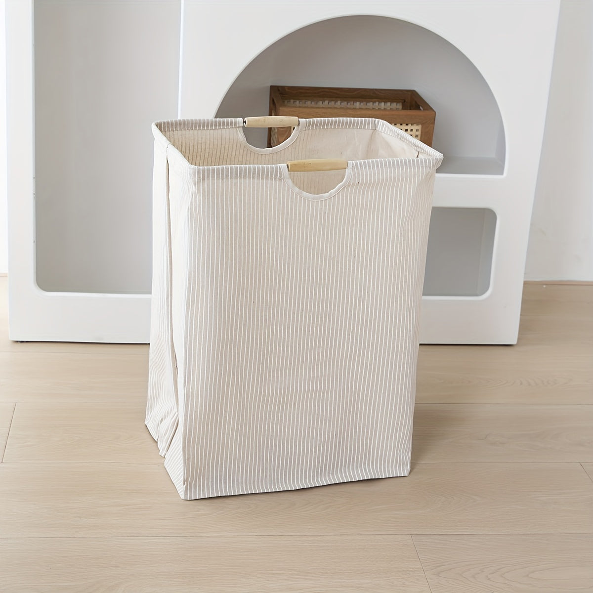 Extra Grote Vrijstaande Wasmand met Handvatten voor Slaapkamer en Badkamer – Ideale Opbergoplossing voor Vuile Was