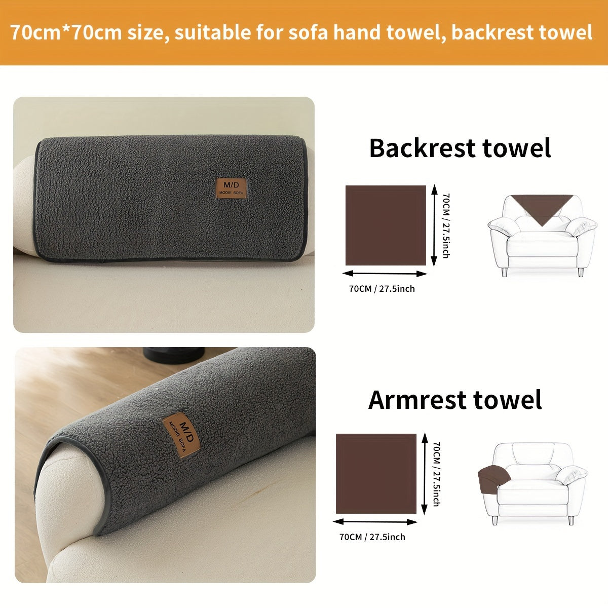 Pluchen Sofahoes - Antislip en Universele Meubelbeschermer