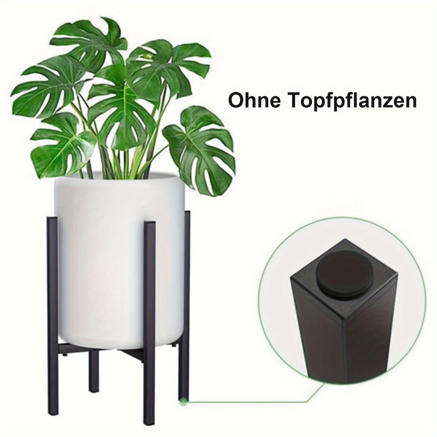 Verstelbare Metalen Plantenstandaard Buiten - Uitschuifbare Breedte voor Bloempotten, Stevig en Roestbestendig Design