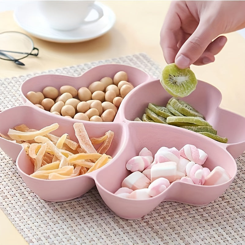 Hartvormige Opbergplaat - Voedselveilige Organizer voor Snacks en Desserts