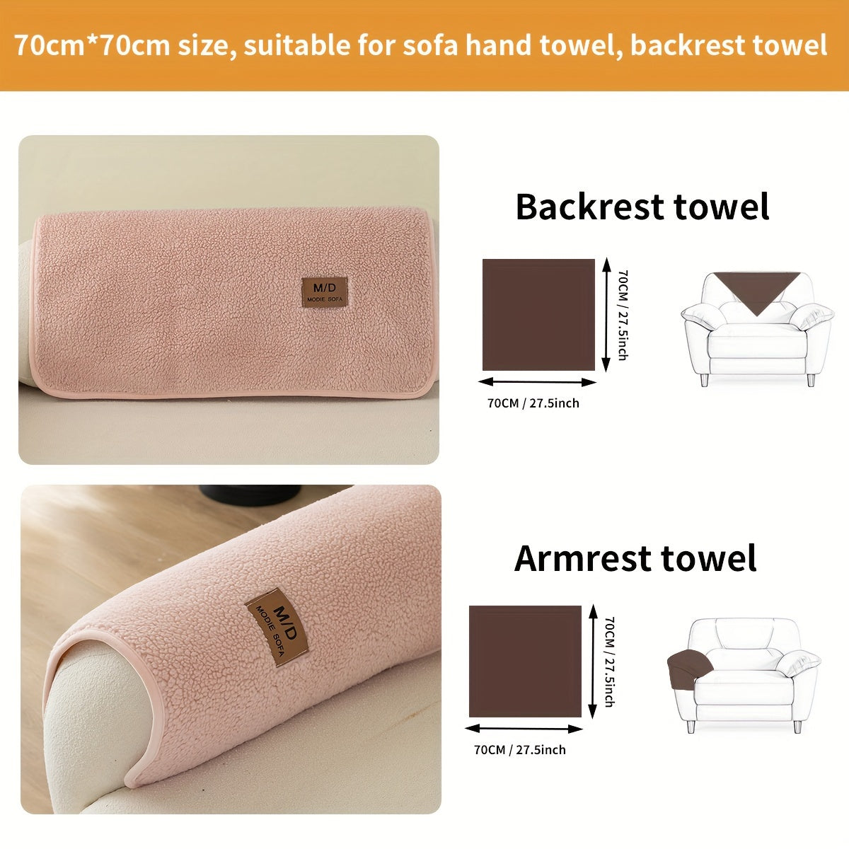 Pluchen Sofahoes - Antislip en Universele Meubelbeschermer