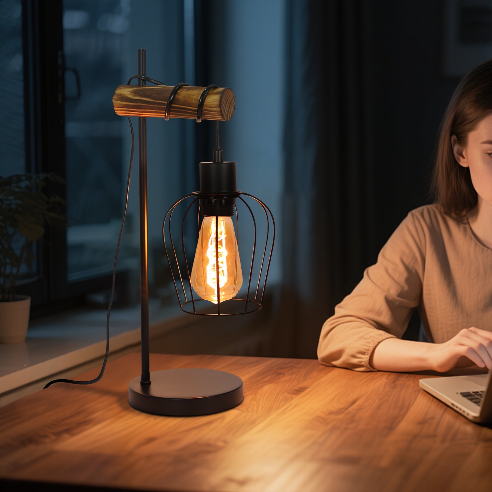 Retro Bedlamp - Industrieel Ontwerp, Geschikt voor Elke Kamer